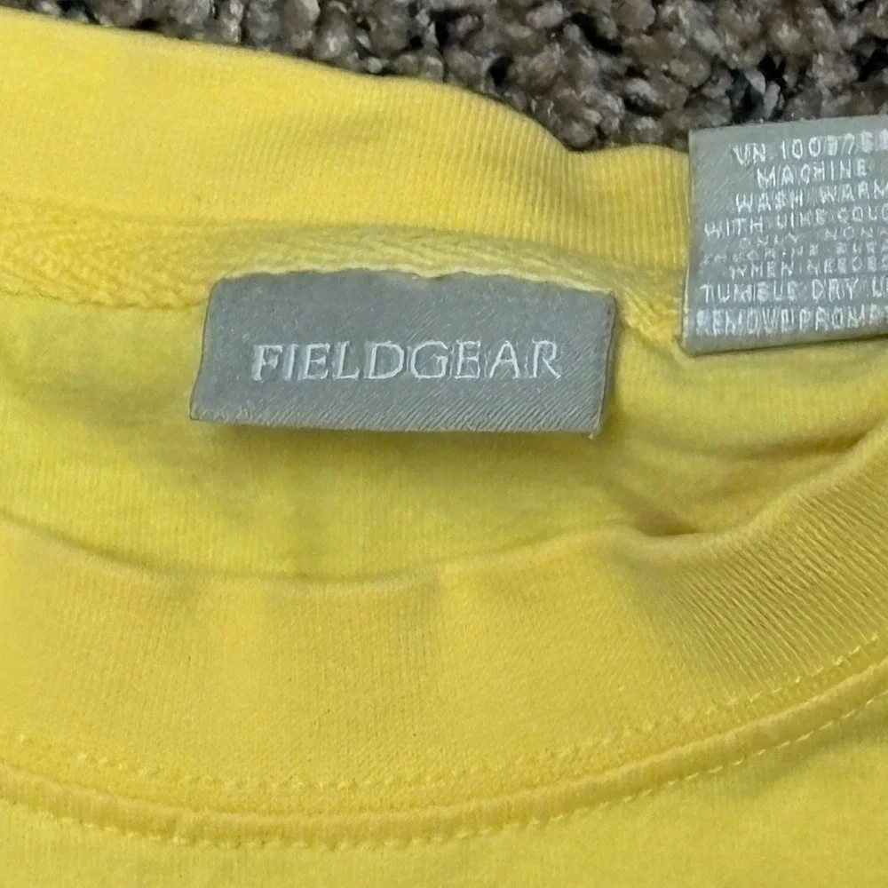 Fieldgear Blank Yellow T-Shirt with Chest Pocket Men's‎ L Relaxed